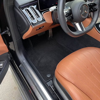Ворсовые коврики на Mercedes S (W223, V223) 2020 - 2025 в Краснодаре