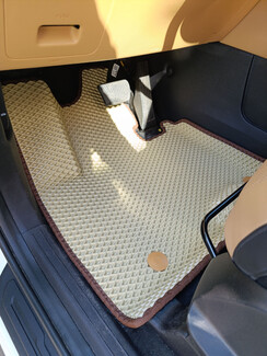 Ворсовые коврики на KIA Carnival IV 7 мест с оттоманками 2020&nbsp;-&nbsp;2026 в Краснодаре